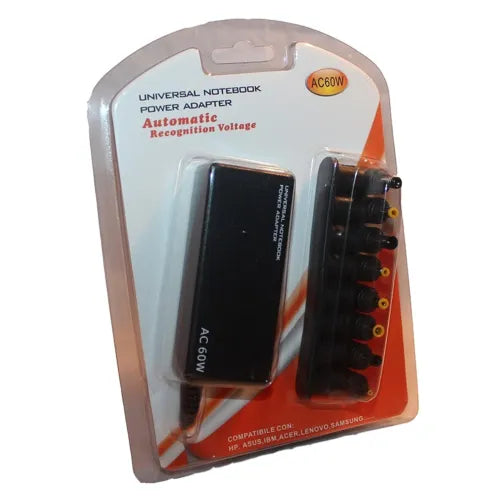 Alimentatore Universale Pc Portatili 60w Netbook Autosettante Linq Ac60w