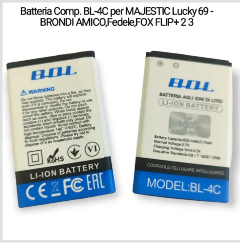 BATTERIA BL 4C PER BRONDI PRESIDENT