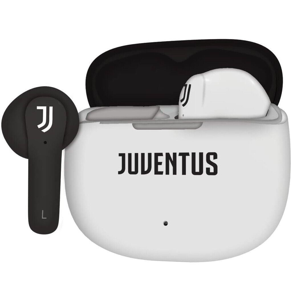 TECHMADE AURICOLARI EARBUDS JUVE BLUETOOTH CUFFIE SENZA FILO WIRELESS POWERBANK