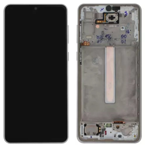 LCD SAMSUNG A33 SERVICE PACK CON FRAME WHITE ORIGINALE