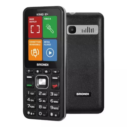 Cellulare Brondi 10281090 KING 2+ Dual Sim Black