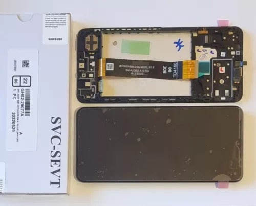 SAMSUNG GALAXY A13 5G SM-A136F DISPLAY LCD TOUCH SCREEN ORIGINALE NERO